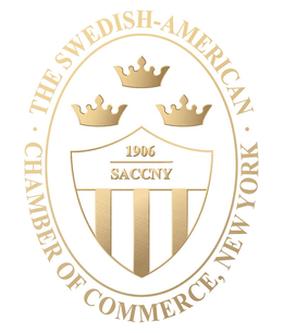 THE SWEDISH-AMERICAN CHAMBER OF COMMERCE, NEW YORK 1906 SACCNY trademark