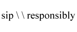 SIP \\ RESPONSIBLY trademark