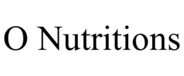 O NUTRITIONS trademark
