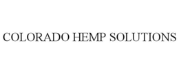 COLORADO HEMP SOLUTIONS trademark