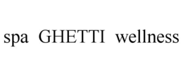 SPA GHETTI WELLNESS trademark