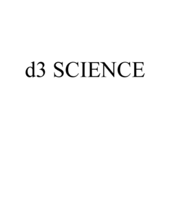 D3 SCIENCE trademark