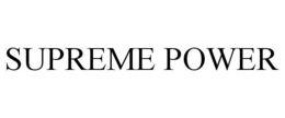 SUPREME POWER trademark