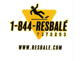 1-844-RESBALÉ 7372253 WWW.RESBALÉ.COM trademark