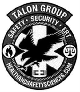 TALON GROUP SAFETY · SECURITY · ERT HEALTHANDSAFETYSCIENCES.COM trademark