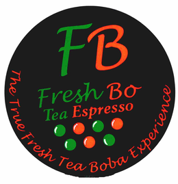 FB FRESH BO TEA ESPRESSO THE TRUE FRESH TEA BOBA EXPERIENCE trademark