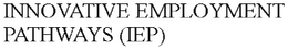 INNOVATIVE EMPLOYMENT PATHWAYS (IEP) trademark