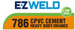 E-Z WELD LOW VOC 786 CPVC CEMENT HEAVY BODY/ORANGE trademark