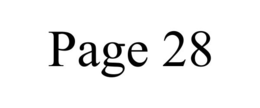 PAGE 28 trademark