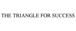 THE TRIANGLE FOR SUCCESS trademark