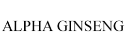ALPHA GINSENG trademark