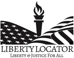 LIBERTY LOCATOR LIBERTY & JUSTICE FOR ALL trademark