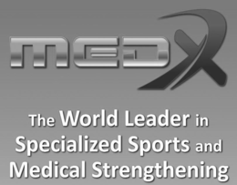 MEDX THE WORLD LEADER IN SPECIALIZED SPORTS AND MEDICAL STRENGTHENING trademark