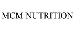 MCM NUTRITION trademark