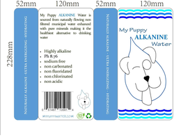 MY PUPPY ALKANINE WATER trademark