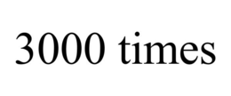 3000 TIMES trademark