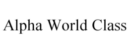 ALPHA WORLD CLASS trademark