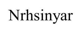 NRHSINYAR trademark