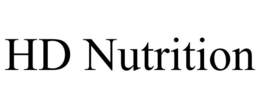 HD NUTRITION trademark