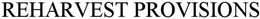 REHARVEST PROVISIONS trademark