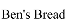 BEN'S BREAD trademark