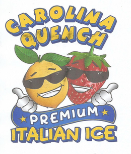 CAROLINA QUENCH PREMIUM ITALIAN ICE trademark