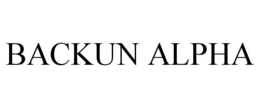 BACKUN ALPHA trademark