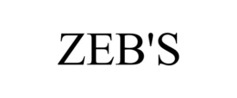 ZEB'S trademark
