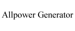ALLPOWER GENERATOR trademark