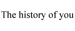 THE HISTORY OF YOU trademark