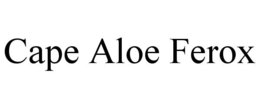 CAPE ALOE FEROX trademark