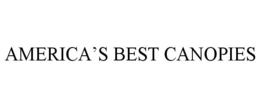 AMERICA'S BEST CANOPIES trademark