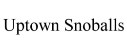 UPTOWN SNOBALLS trademark