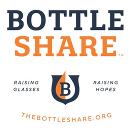BOTTLE SHARE RAISING GLASSES RAISING HOPES THEBOTTLESHARE.ORG B trademark