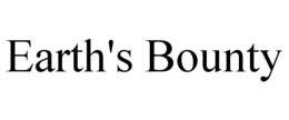 EARTH'S BOUNTY trademark