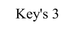KEY'S 3 trademark