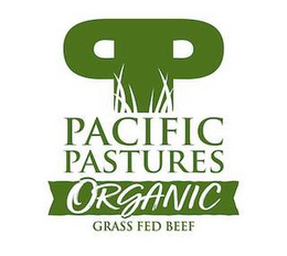 PP PACIFIC PASTURES ORGANIC GRASS FED BEEF trademark