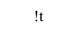 !T trademark