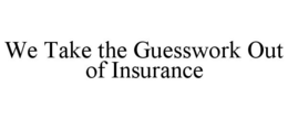 WE TAKE THE GUESSWORK OUT OF INSURANCE trademark