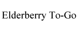 ELDERBERRY TO-GO trademark