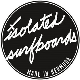 X ISOLATED SURFBOARDS MADE IN BERMUDA trademark