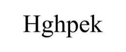 HGHPEK trademark