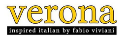 VERONA INSPIRED ITALIAN BY FABIO VIVIANI trademark