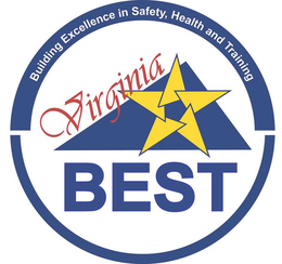 BUILDING EXCELLENCE IN SAFETY, HEALTH AND TRAINING VIRGINIA BEST trademark