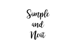 SIMPLE AND NEAT trademark