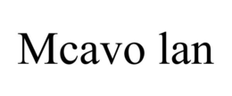 MCAVO LAN trademark