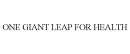 ONE GIANT LEAP FOR HEALTH trademark
