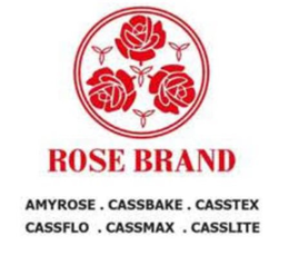 ROSE BRAND AMYROSE · CASSBAKE · CASSTEX · CASSFLO · CASSMAX ·  CASSLITE trademark