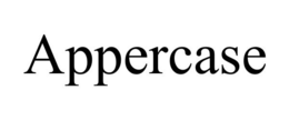APPERCASE trademark