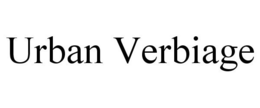 URBAN VERBIAGE trademark
